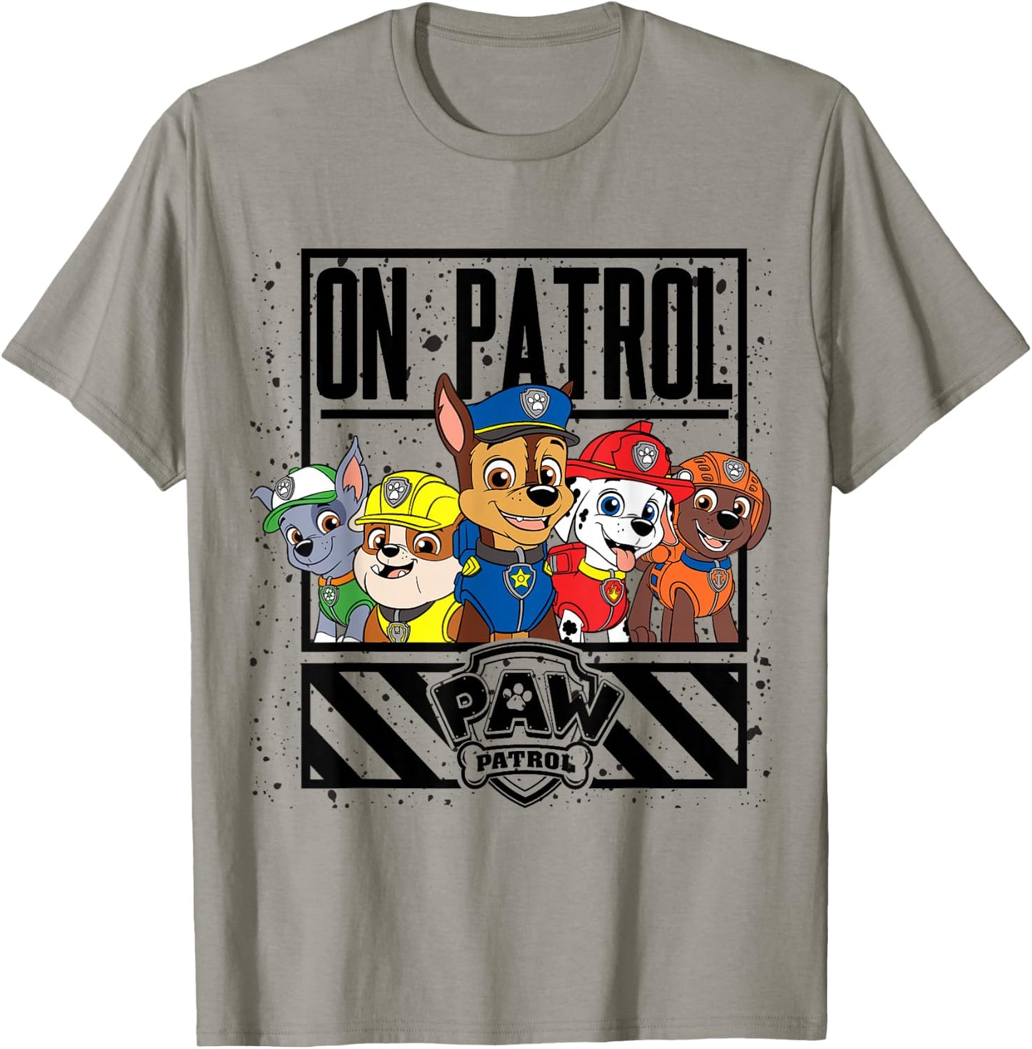 Paw Patrol Group On Patrol T-Shirt - T-Shirt | Sand
