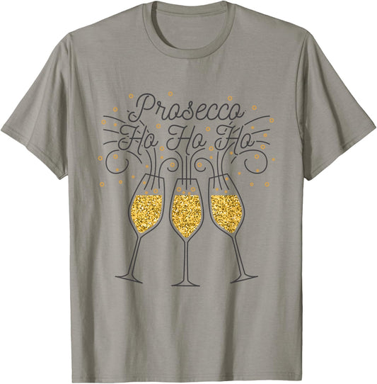 Prosecco Ho Ho Ho T-Shirt - T-Shirt | Sand
