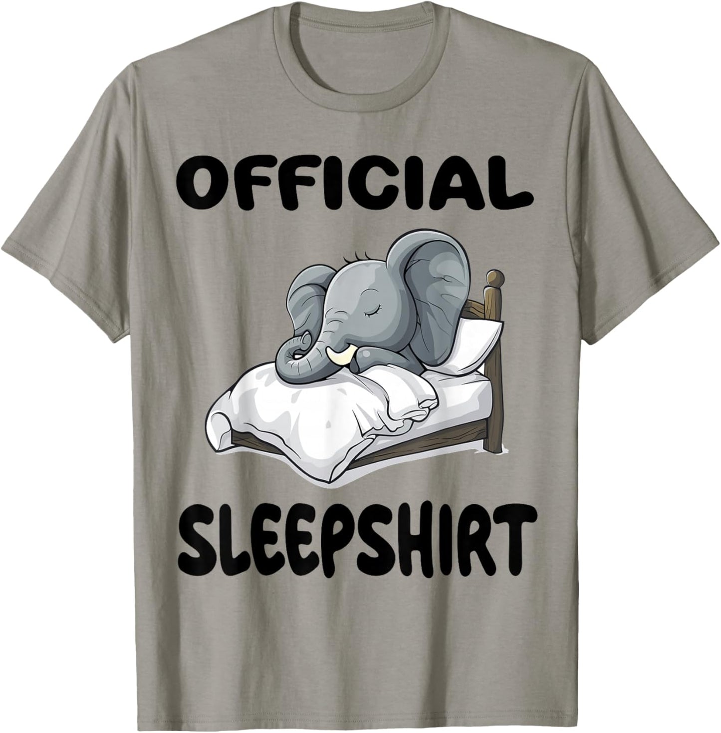 Elephant Animal Official Sleepshirt Pajamas Nightgown T-Shirt - T-Shirt | Sand