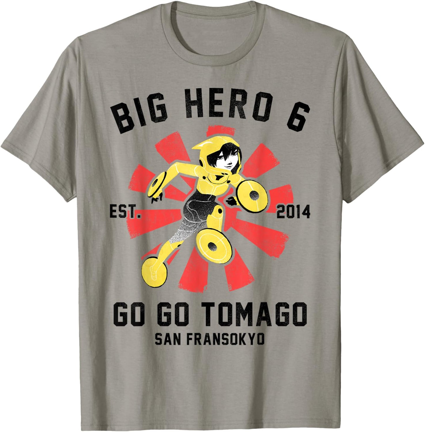 Disney Big Hero 6 Go Go Tomago Poster Graphic T-Shirt - T-Shirt | Sand
