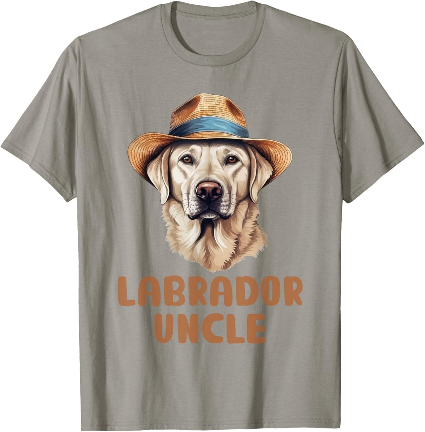 Cute Labrador Uncle Dog Lovers Gift Funny Puppy Lab Owner Women Kids T-Shirt - T-Shirt | Sand