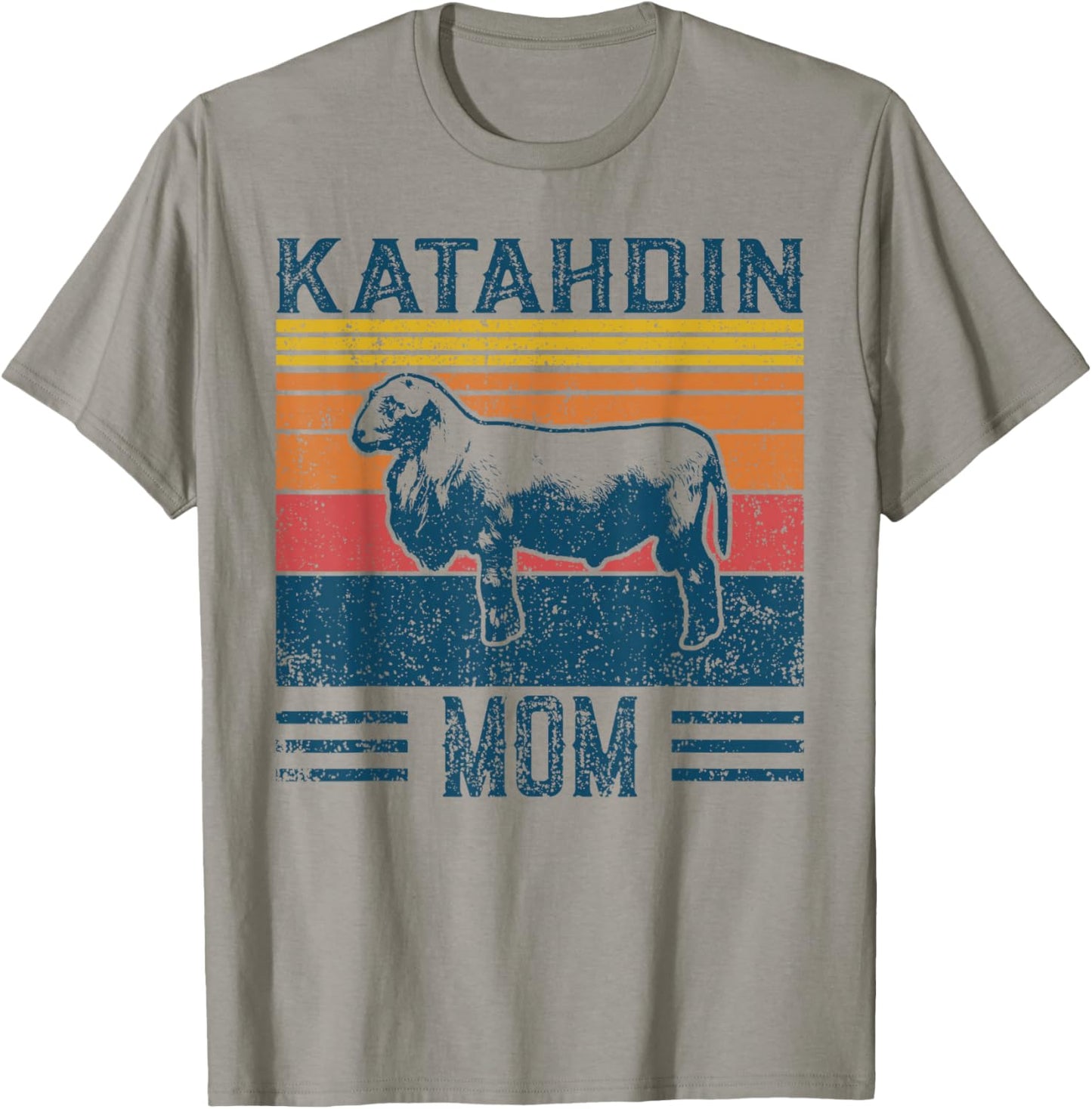 Best Sheep Mom Women - Vintage Katahdin Sheep T-Shirt - T-Shirt | Sand