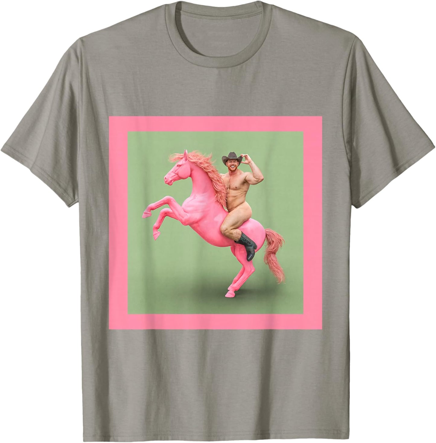 Pink Pony Vampire Cowboy T-Shirt - T-Shirt | Sand