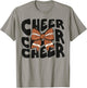 Cheer Coquette Bow American Football Game Day Thanksgiving T-Shirt - T-Shirt | Sand