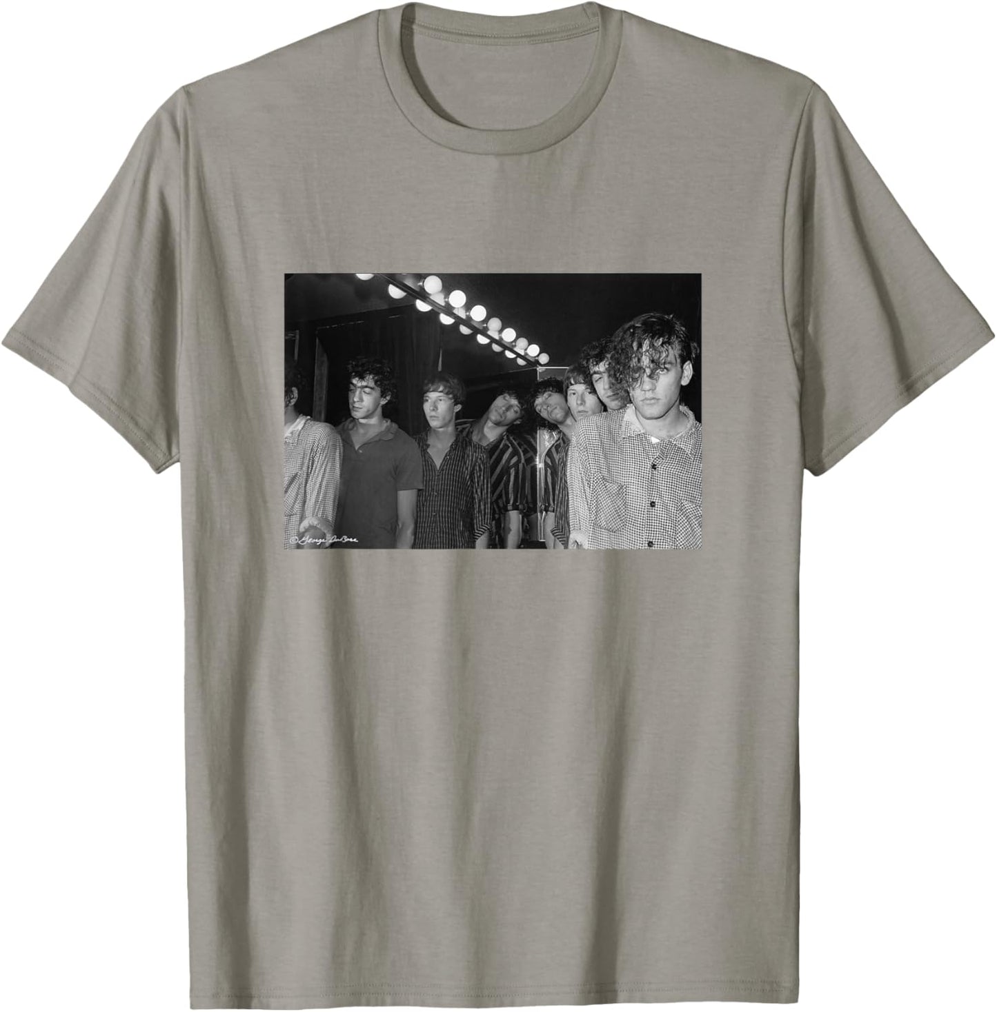 REM Band Portrait by George DuBose T-Shirt - T-Shirt | Sand