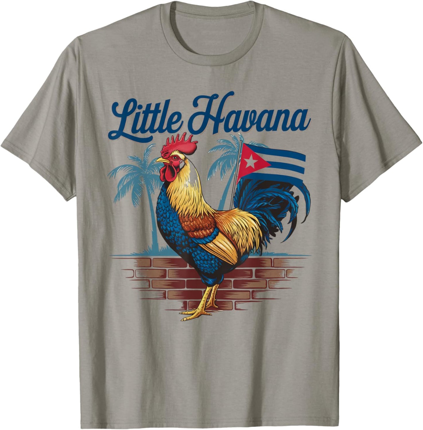 Little Cuban Rooster Fun Havana T-Shirt - T-Shirt | Sand