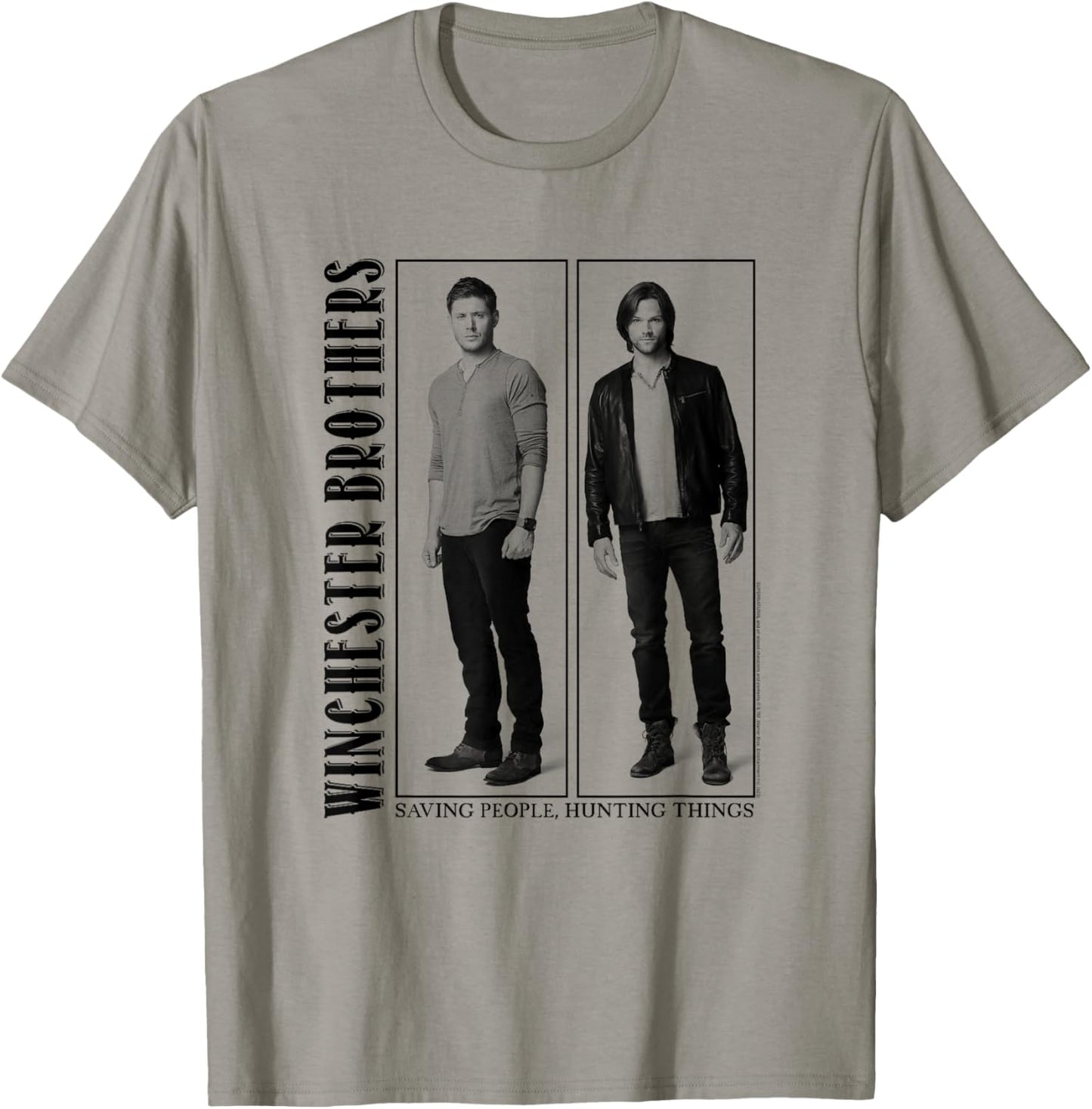 Supernatural Winchester Brothers Frames T-Shirt - T-Shirt | Sand