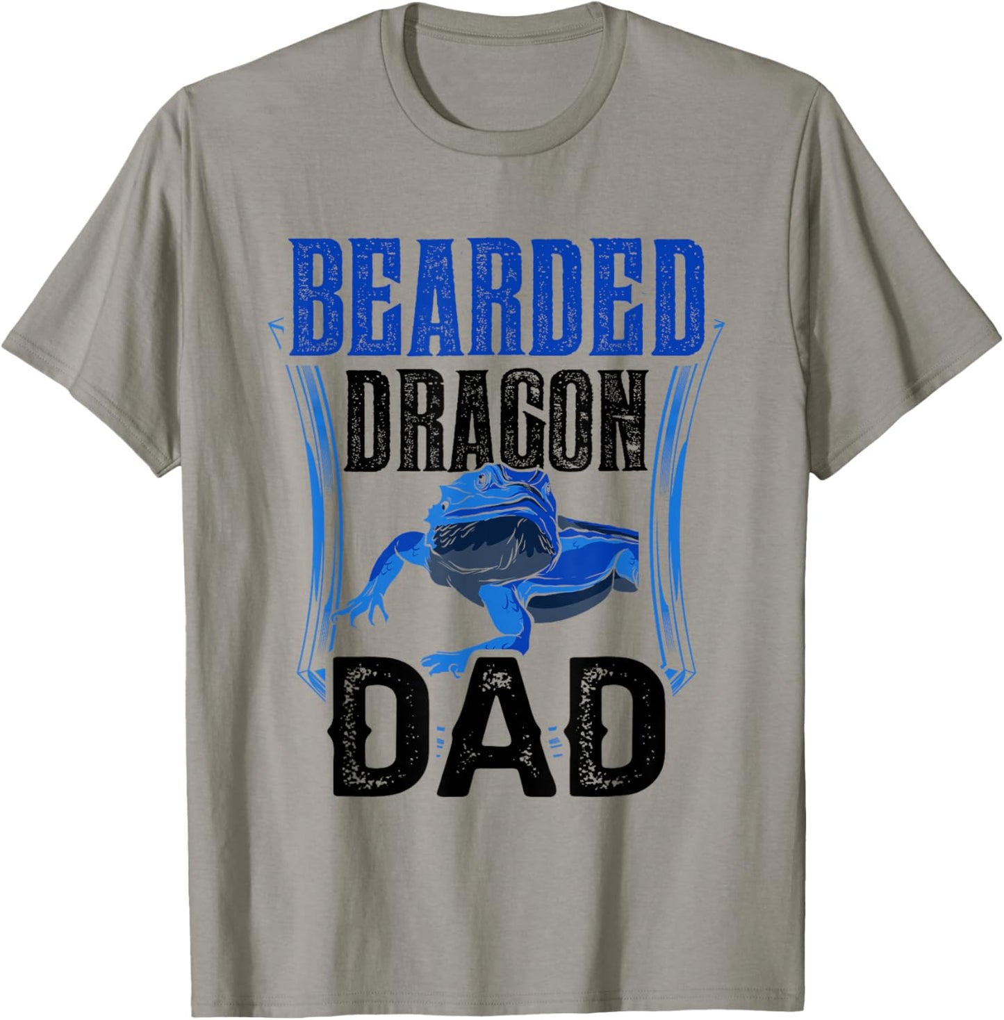 Bearded Dragon Dad Lover Animal Pet Reptile Father Daddy T-Shirt - T-Shirt | Sand