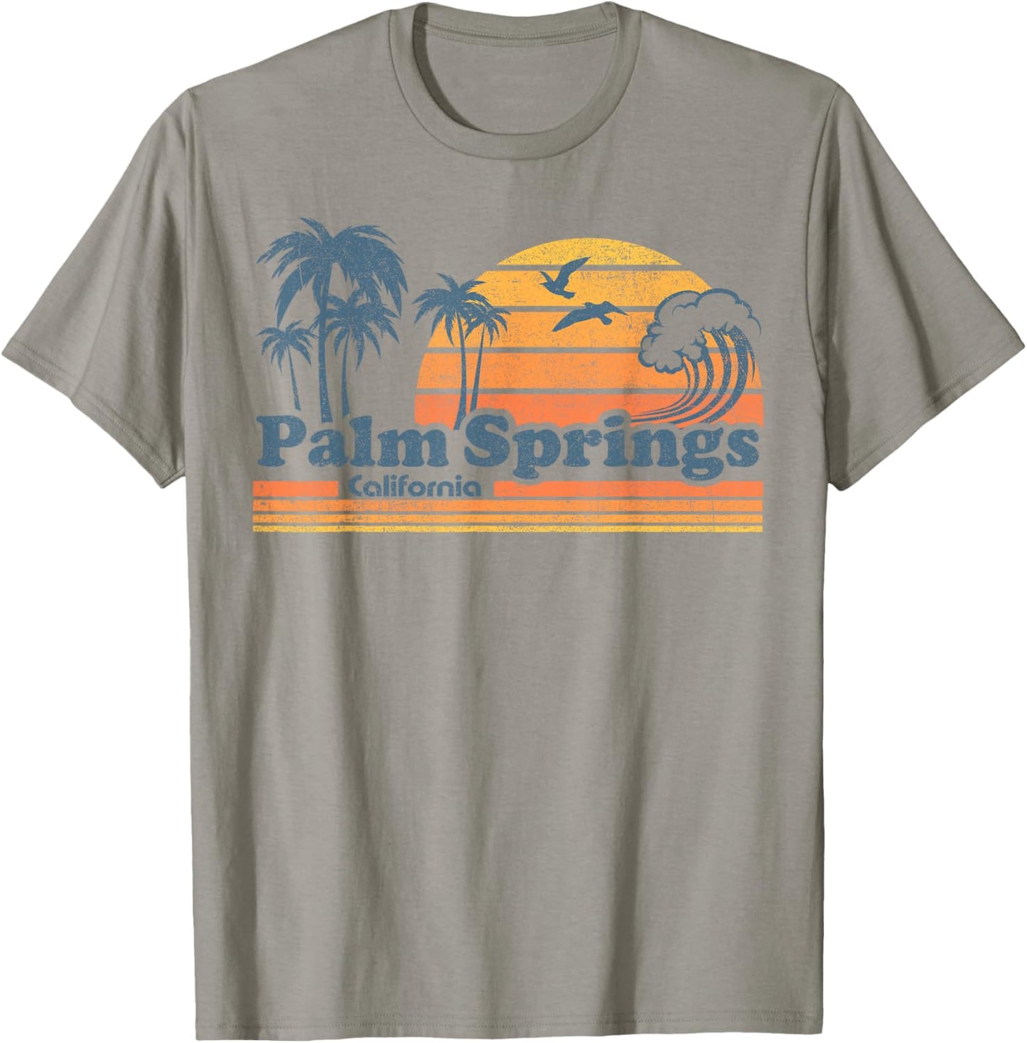 Palm Springs California Beach Vacation Cute Cali 70s Retro T-Shirt - T-Shirt | Sand
