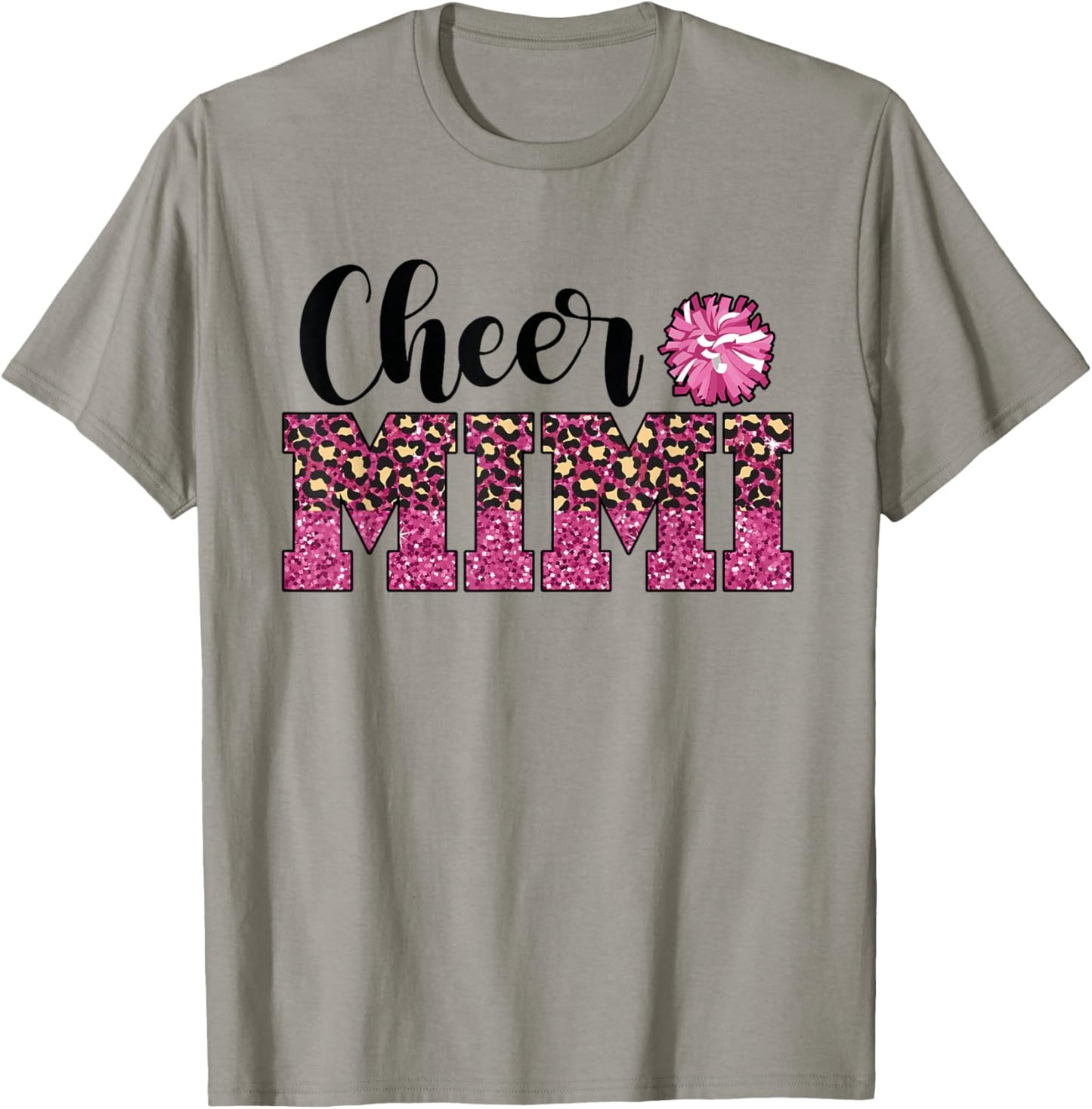 Cute Cheer Mimi Of A Cheerleader Mimi Grandma T-Shirt - T-Shirt | Sand