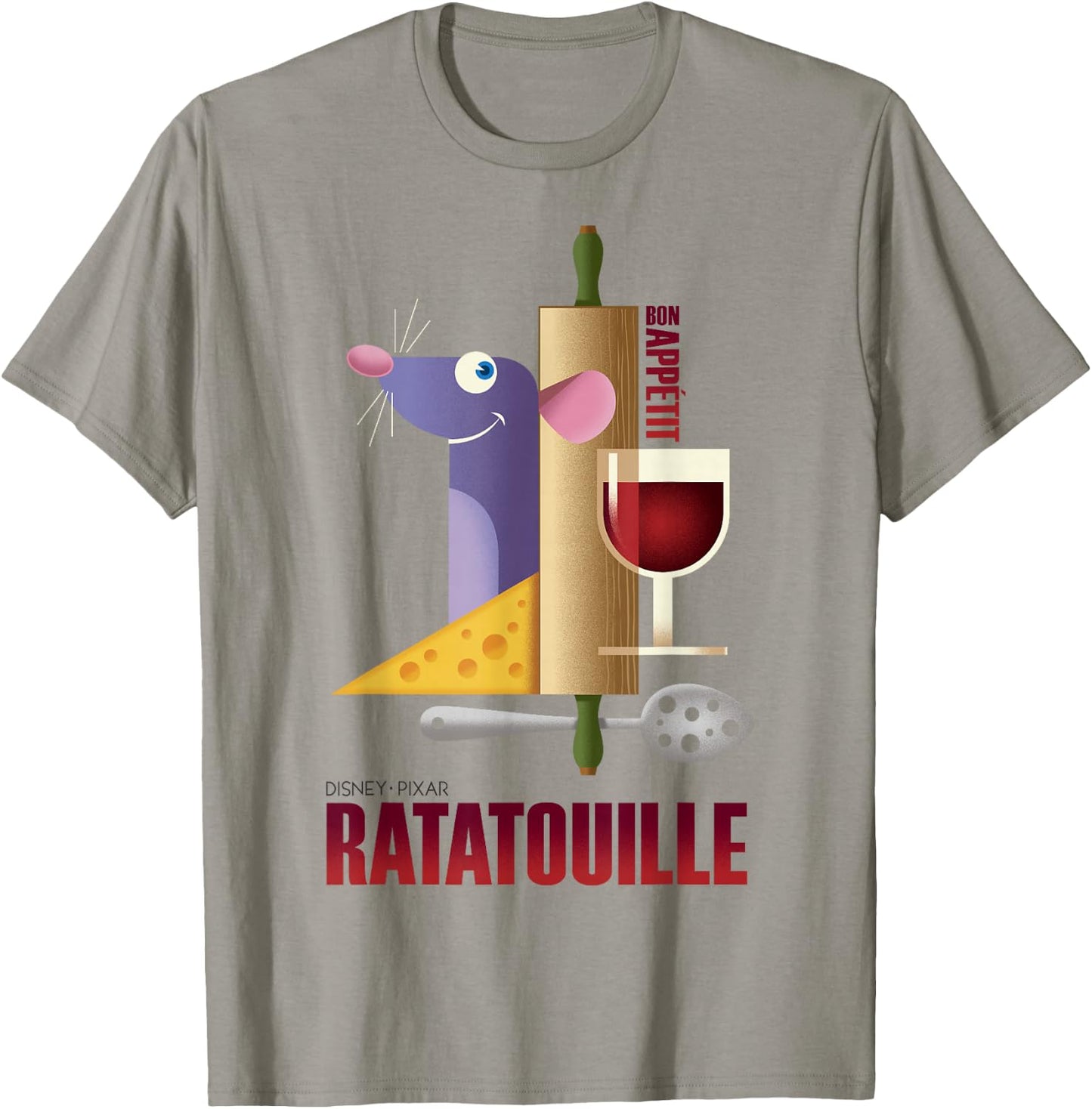 Disney Pixar Ratatouille Bon Appetit Poster T-Shirt - T-Shirt | Sand