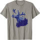 Moose Forest Trees Environmental Protection T-Shirt - T-Shirt | Sand