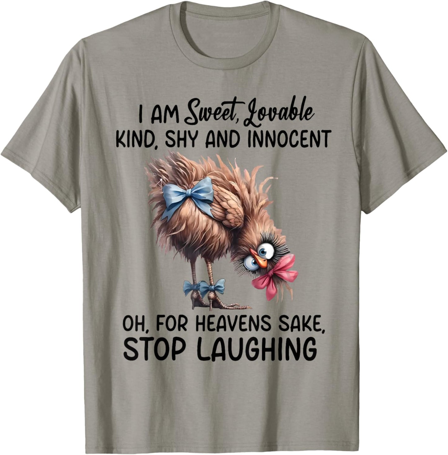 Chicken I Am Sweet Lovable Kind Shy And Innocent T-Shirt - T-Shirt | Sand