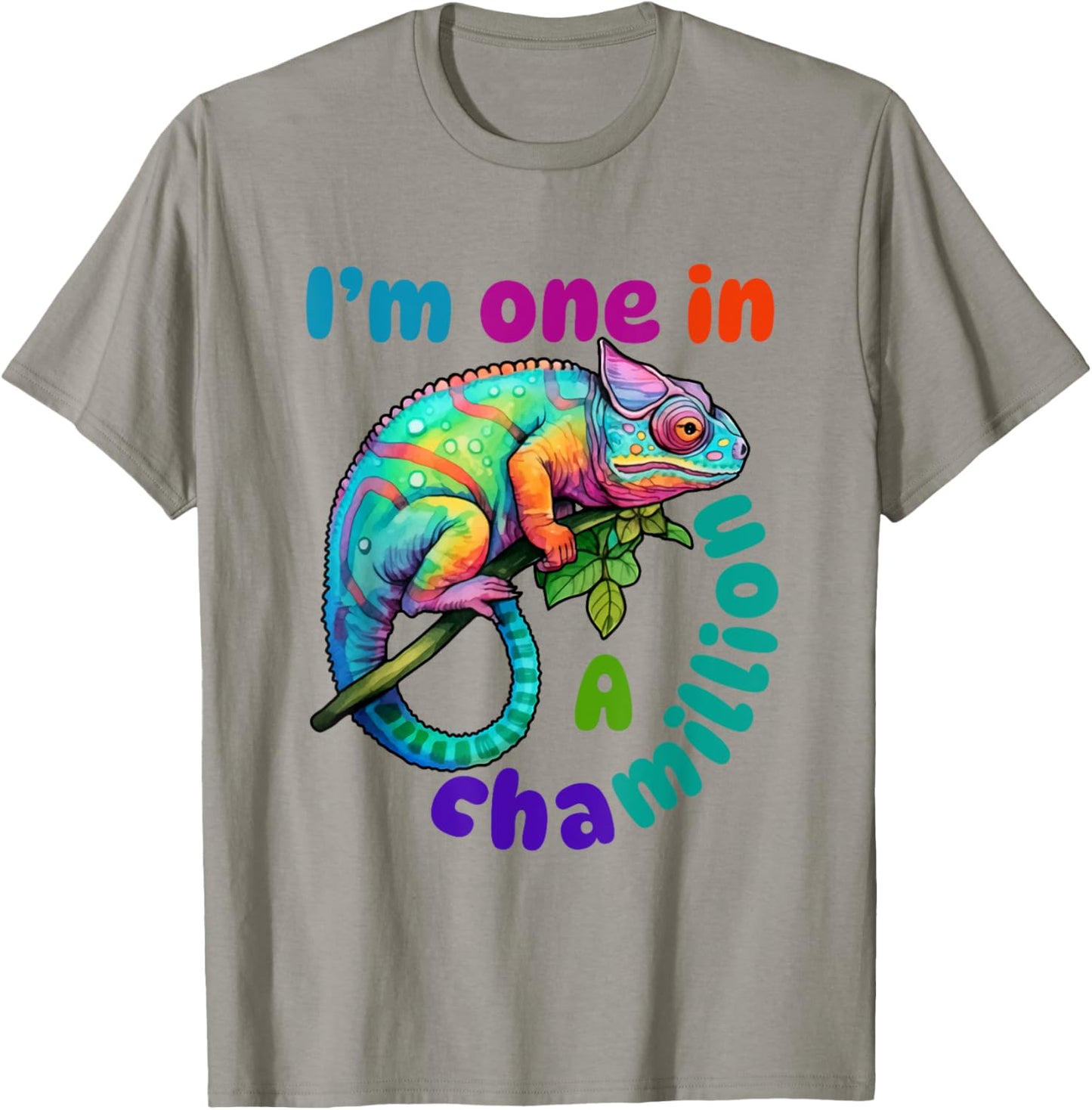 Chameleon Cute Lizard Saying Pun Kids Boys Toddlers T-Shirt - T-Shirt | Sand