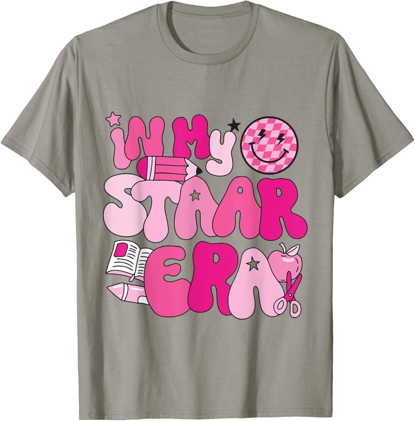 Groovy In My Star Era Pink Teacher Team Teacher Appreciation Women T-Shirt - T-Shirt | Sand
