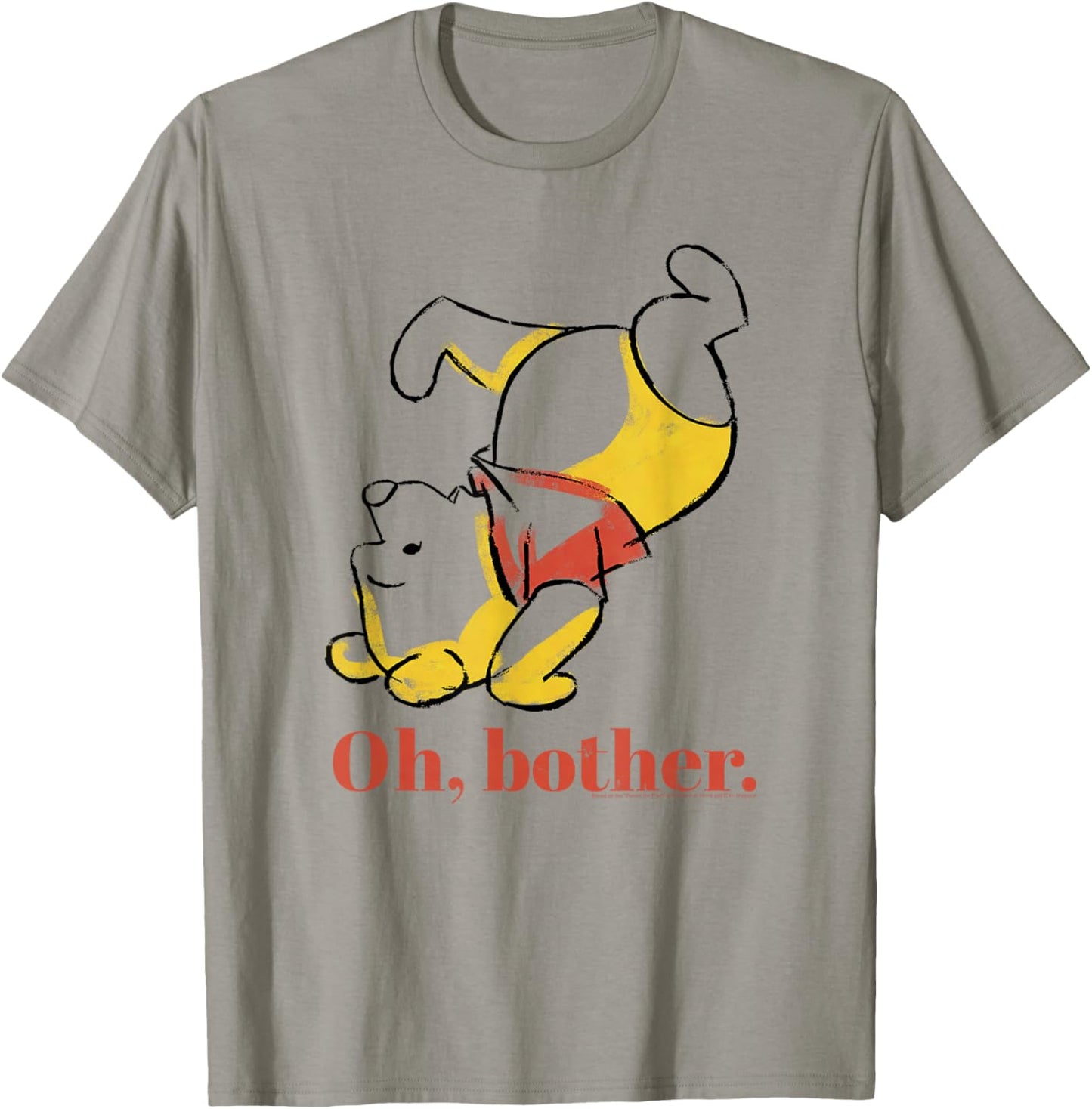 Disney Winnie The Pooh Oh Brother Handstand Art Logo T-Shirt - T-Shirt | Sand