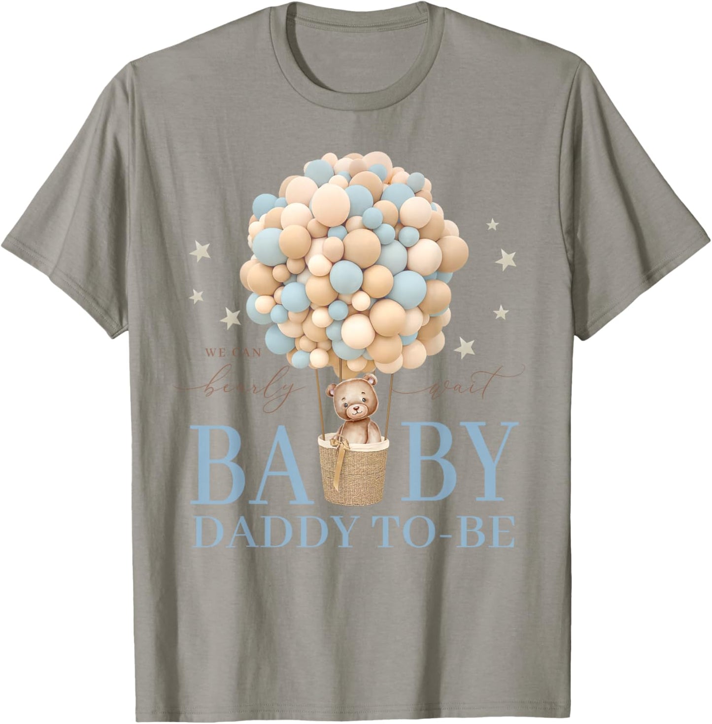 Daddy We Can Bearly Wait Baby Shower Bear Family Matching T-Shirt - T-Shirt | Sand