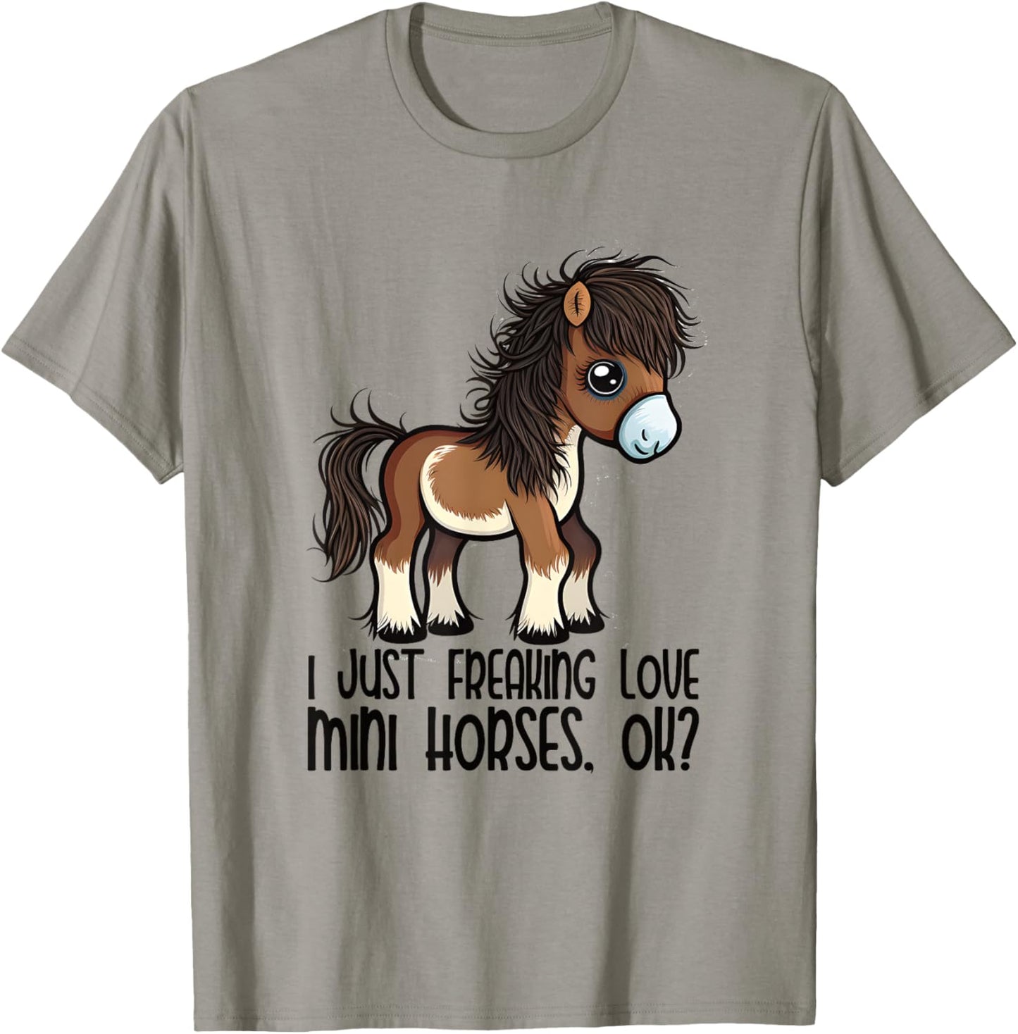 Miniature Horse Mini Horse Pet Tiny Horse Lover Pony Tie Dye T-Shirt - T-Shirt | Sand