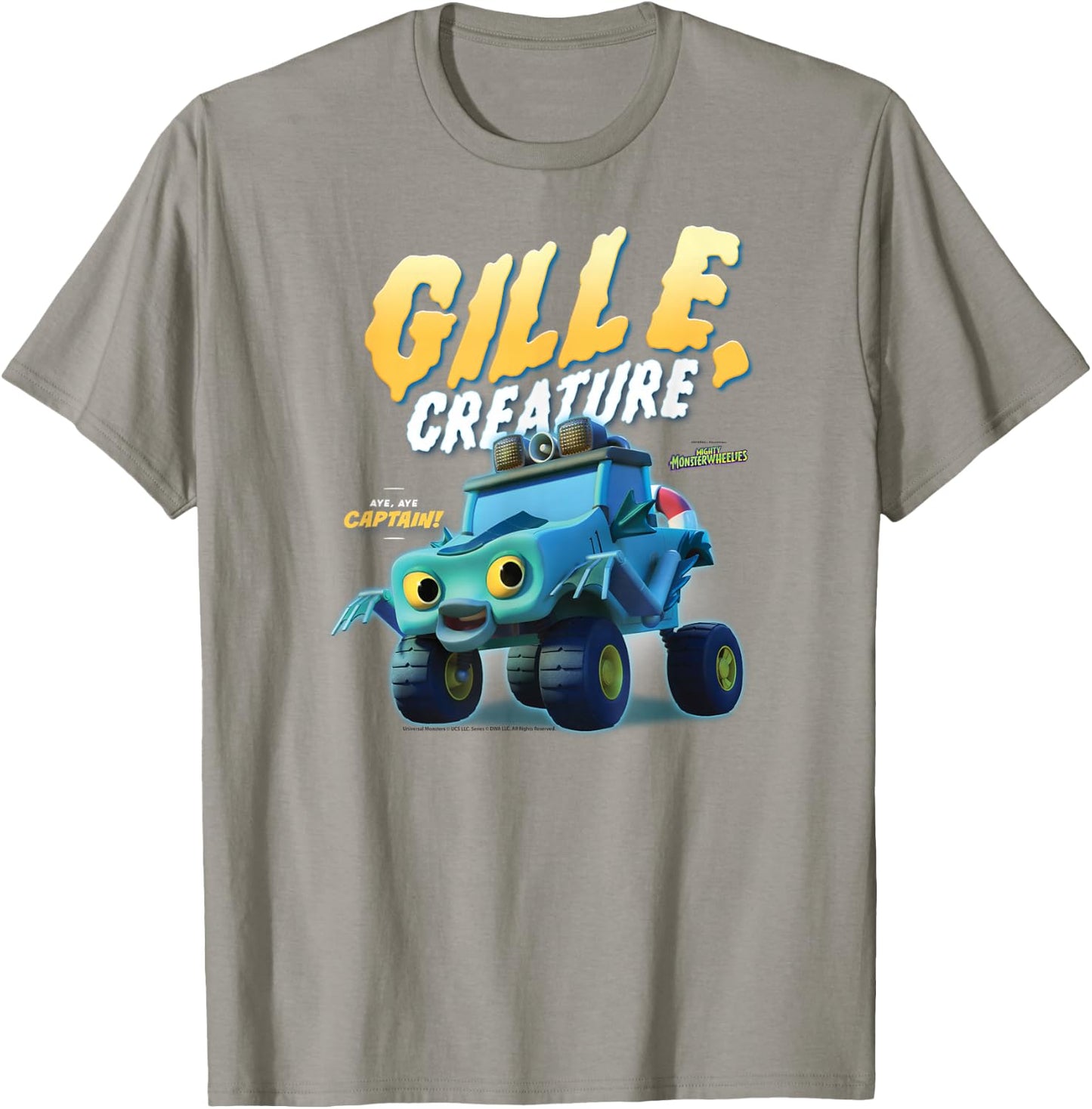 DreamWorks Mighty MonsterWheelies Gille Creature T-Shirt - T-Shirt | Sand