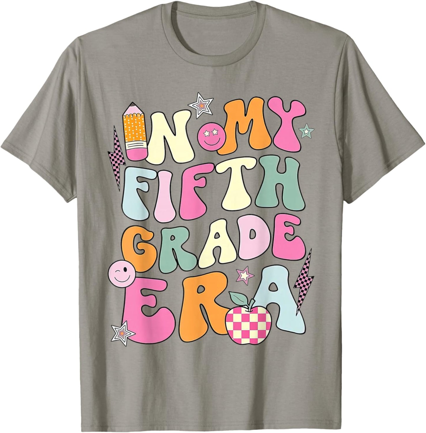 In My Fifth Grade Era 5th Grade Girl Teacher Back to School T-Shirt - T-Shirt | Sand