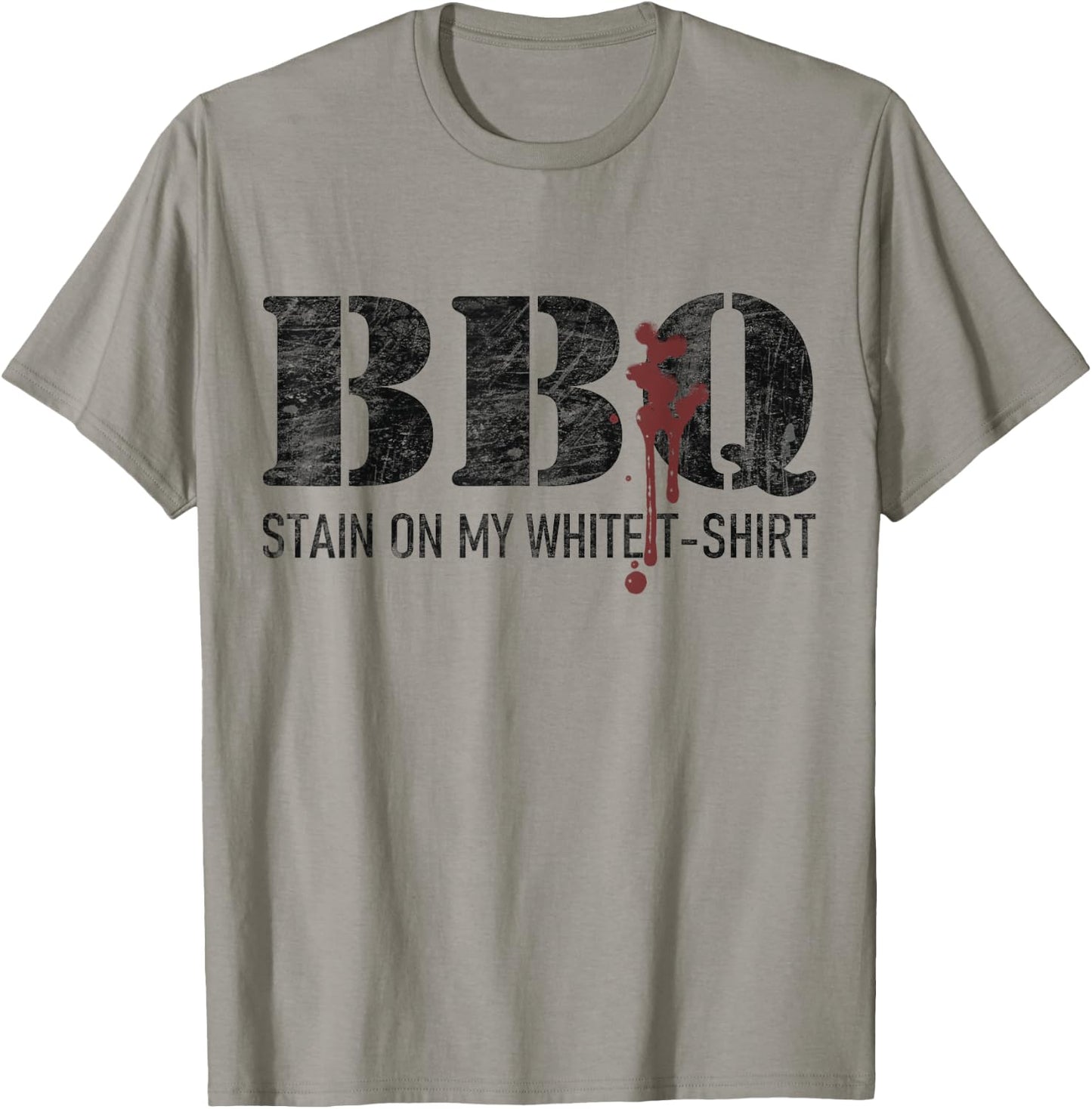 Barbecue stain on my white T-Shirt - T-Shirt | Sand