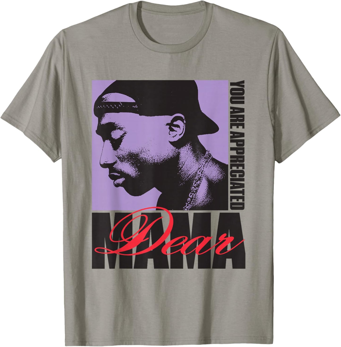 Official Tupac Dear Mama Appreciated T-Shirt - T-Shirt | Sand