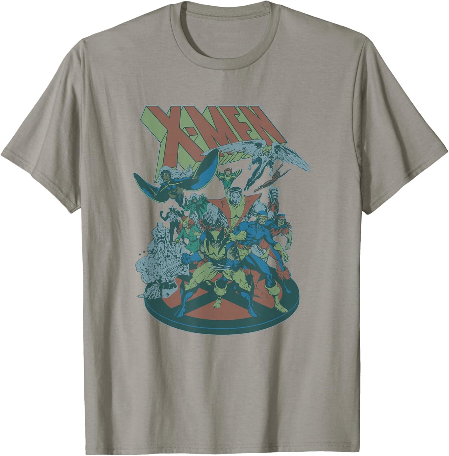 Marvel X-Men Ultimate Super Hero Teamup Vintage Shot T-Shirt - T-Shirt | Sand