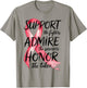 Support Admire Honor Breast Cancer Awareness Warrior Ribbon T-Shirt - T-Shirt | Sand
