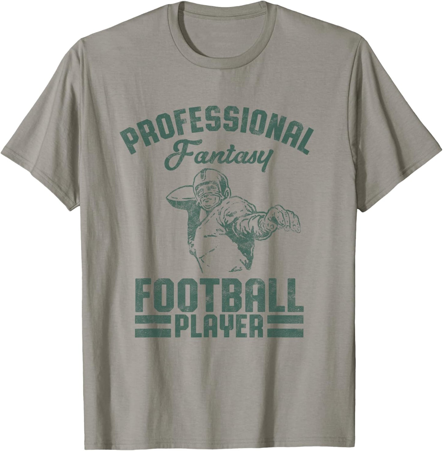 Fantasy Football Player Retro Design Party Kit Trophy Gift T-Shirt - T-Shirt | Sand