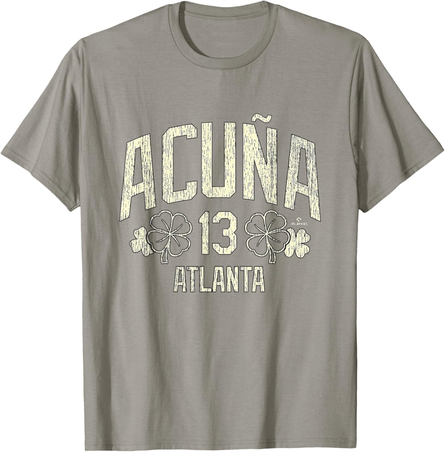 Ronald Acuna Jr. Atlanta Baseball St. Patrick's Clover MLBPA T-Shirt - T-Shirt | Sand