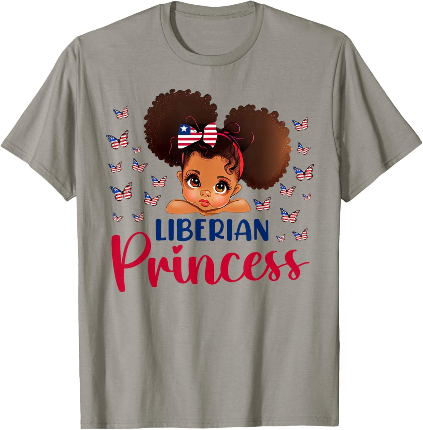 Liberian Princess Liberia for Black Girls Kids T-Shirt - T-Shirt | Sand