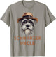 Cute Schnauzer Uncle Dog Lovers Gift Miniature Schnauzer Men Women Girls Kids T-Shirt - T-Shirt | Sand