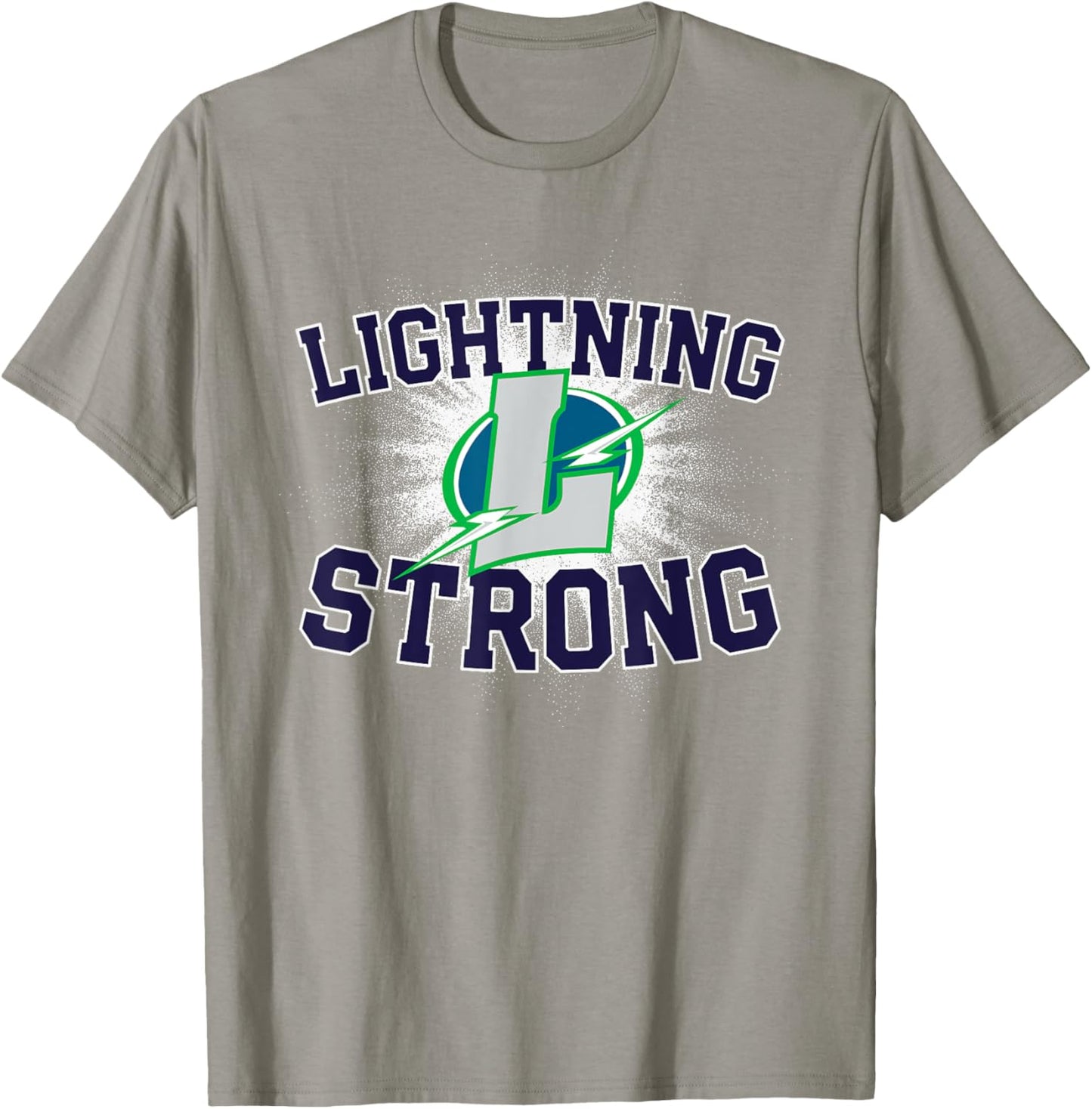 Lapeer Lightning Logo Strong Flag HS T-Shirt - T-Shirt | Sand