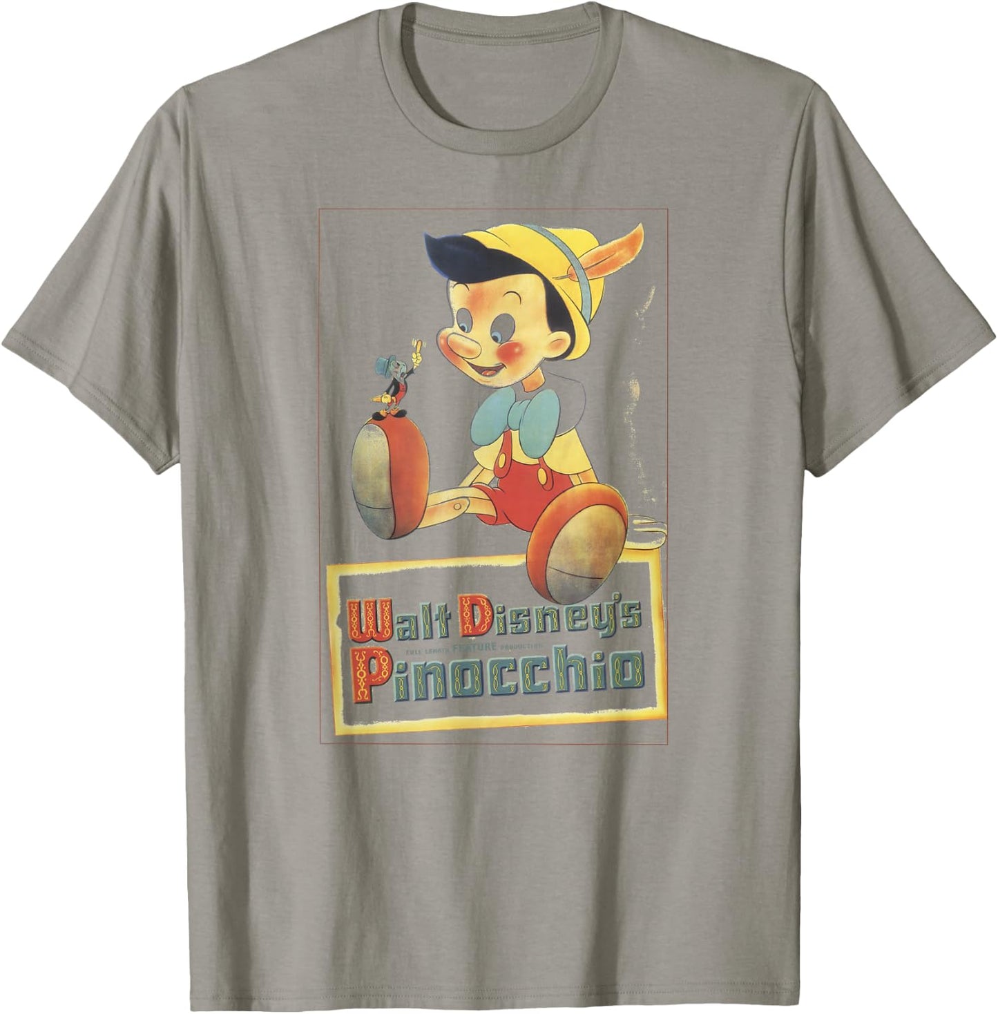 Disney Pinocchio Vintage Portrait T-Shirt - T-Shirt | Sand