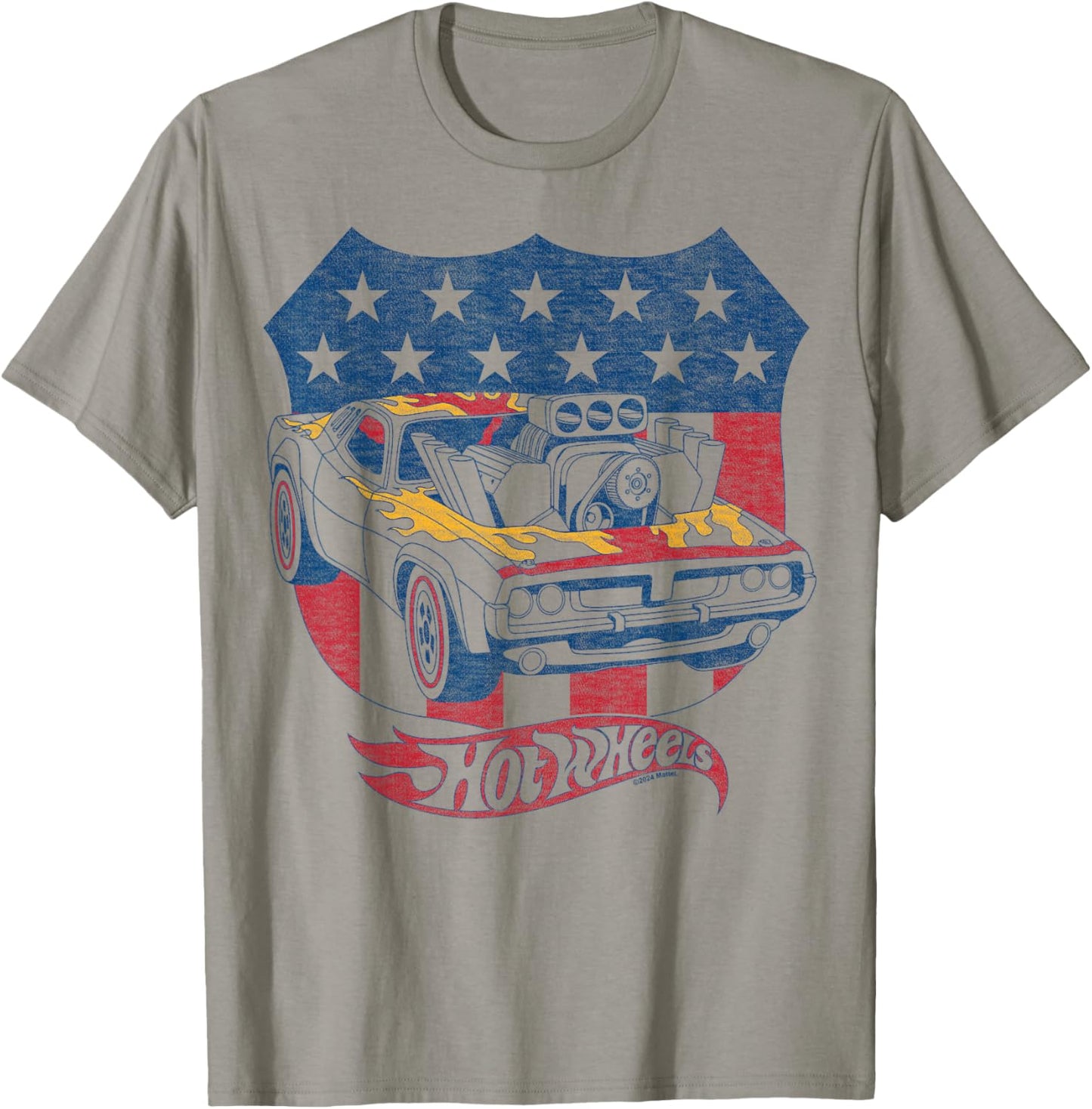 Hot Wheels - Patriotic American Flag T-Shirt - T-Shirt | Sand