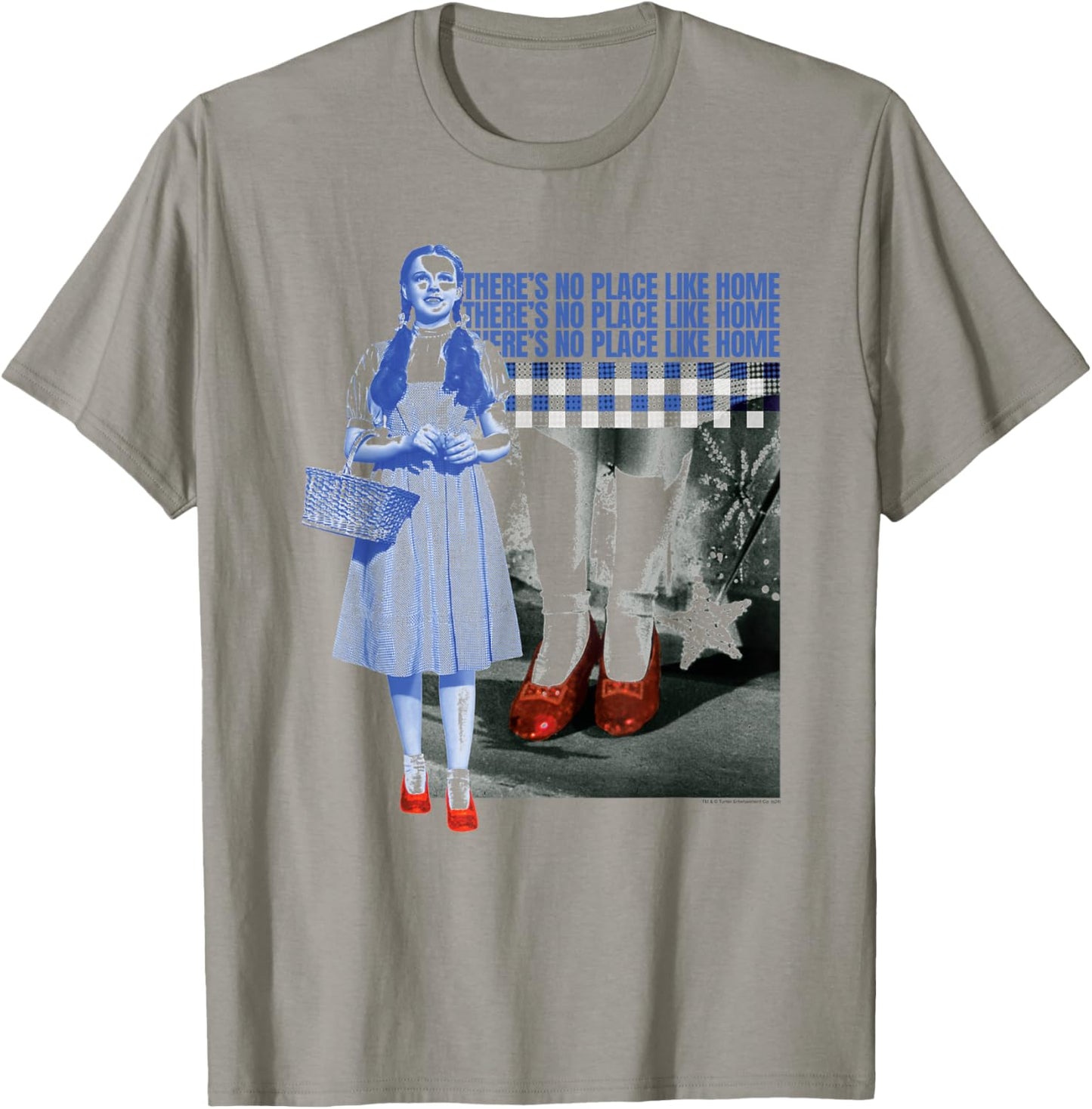 Wizard of Oz There's No Place Like Home Dorothy Retro Movie T-Shirt - T-Shirt | Sand