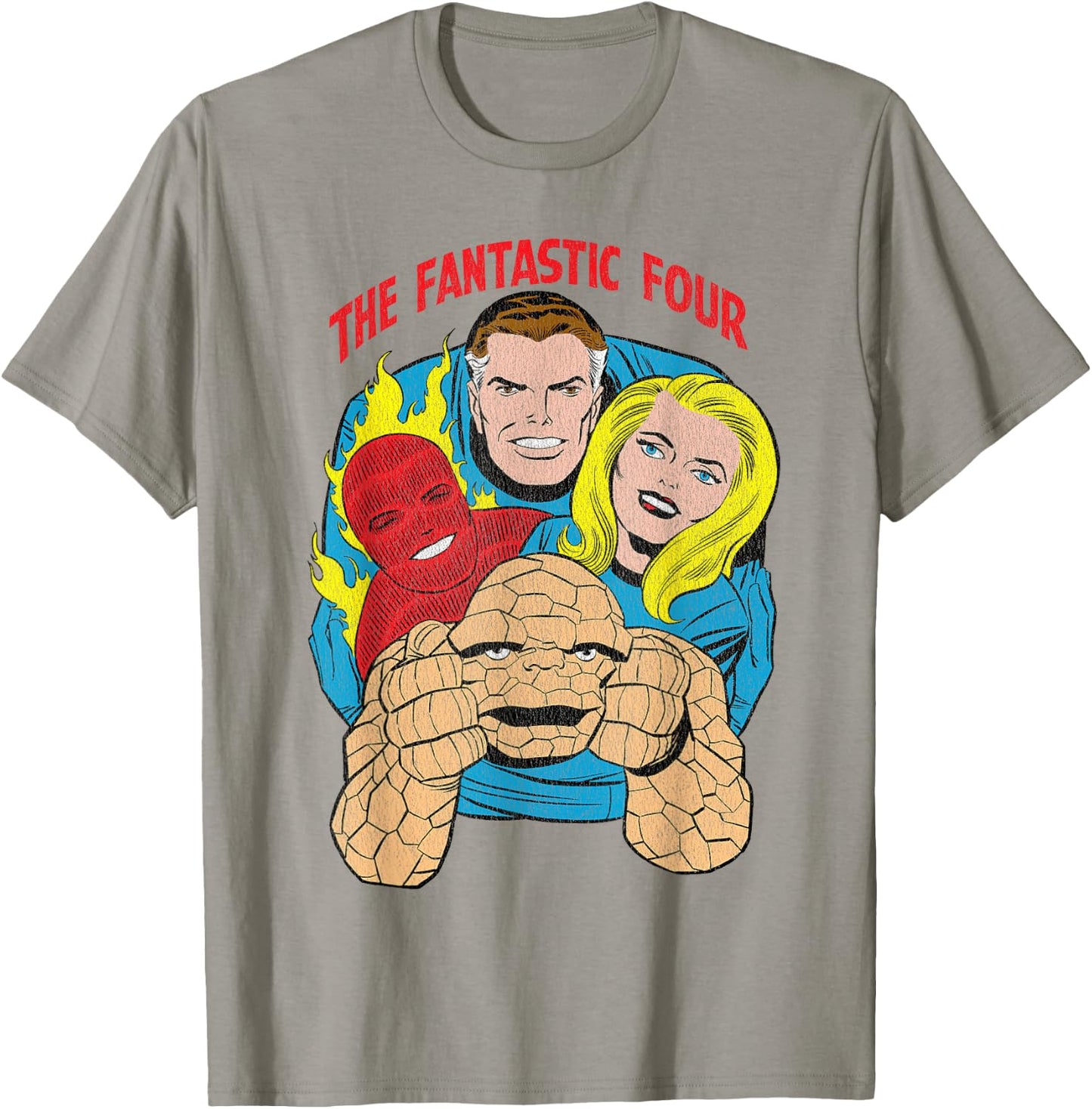 Marvel The Fantastic Four Retro Comic T-Shirt - T-Shirt | Sand