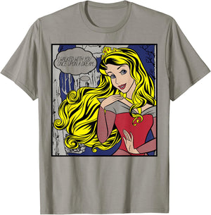 Disney Sleeping Beauty Aurora Pop Art Portrait T-Shirt - T-Shirt | Sand