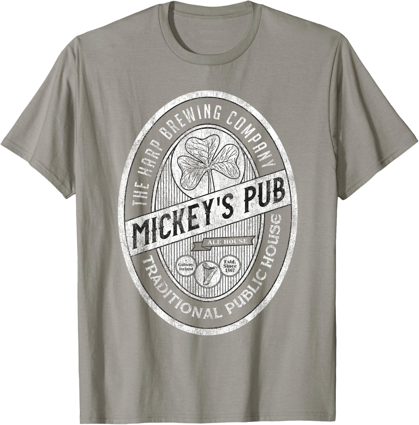 Mickey's Pub Galway, Ireland - Eire Gift - Irish Heritage T-Shirt - T-Shirt | Sand