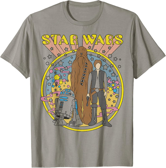 Star Wars Vintage Psych Rebels Disney+ T-Shirt - T-Shirt | Sand