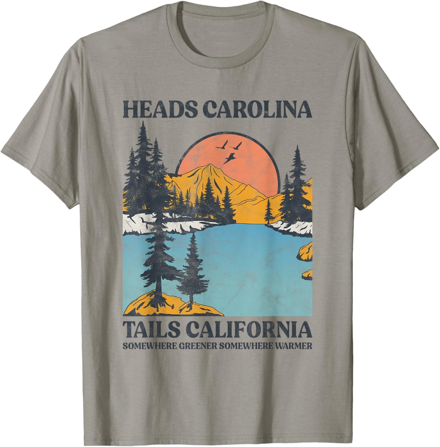 Cowgirl Western Country Music Heads Carolina Tail California T-Shirt - T-Shirt | Sand