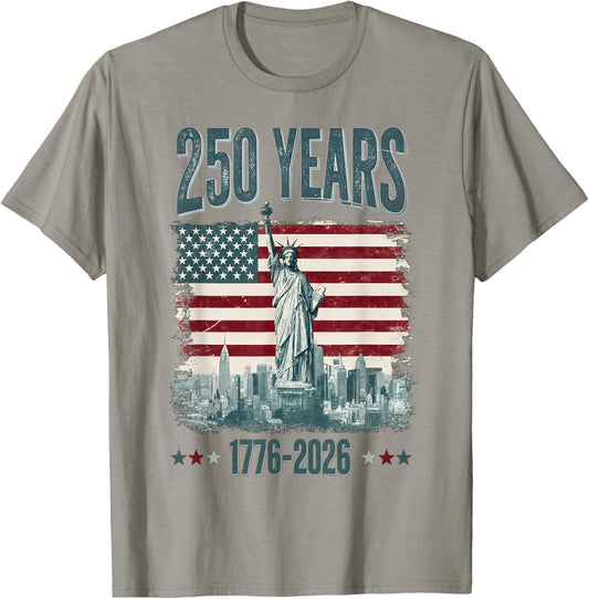 250 Years of Independence 250th Anniversary July 4th T-Shirt - T-Shirt | Sand