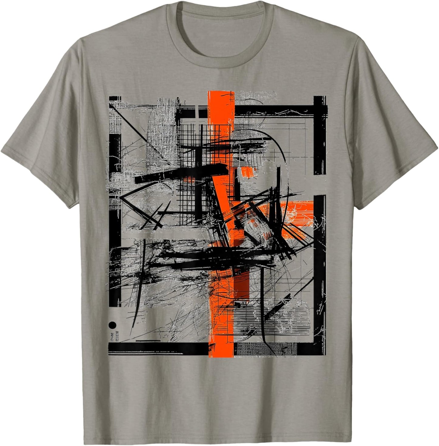 Art Drawing Abstract Geometric Graphic Art T-Shirt - T-Shirt | Sand