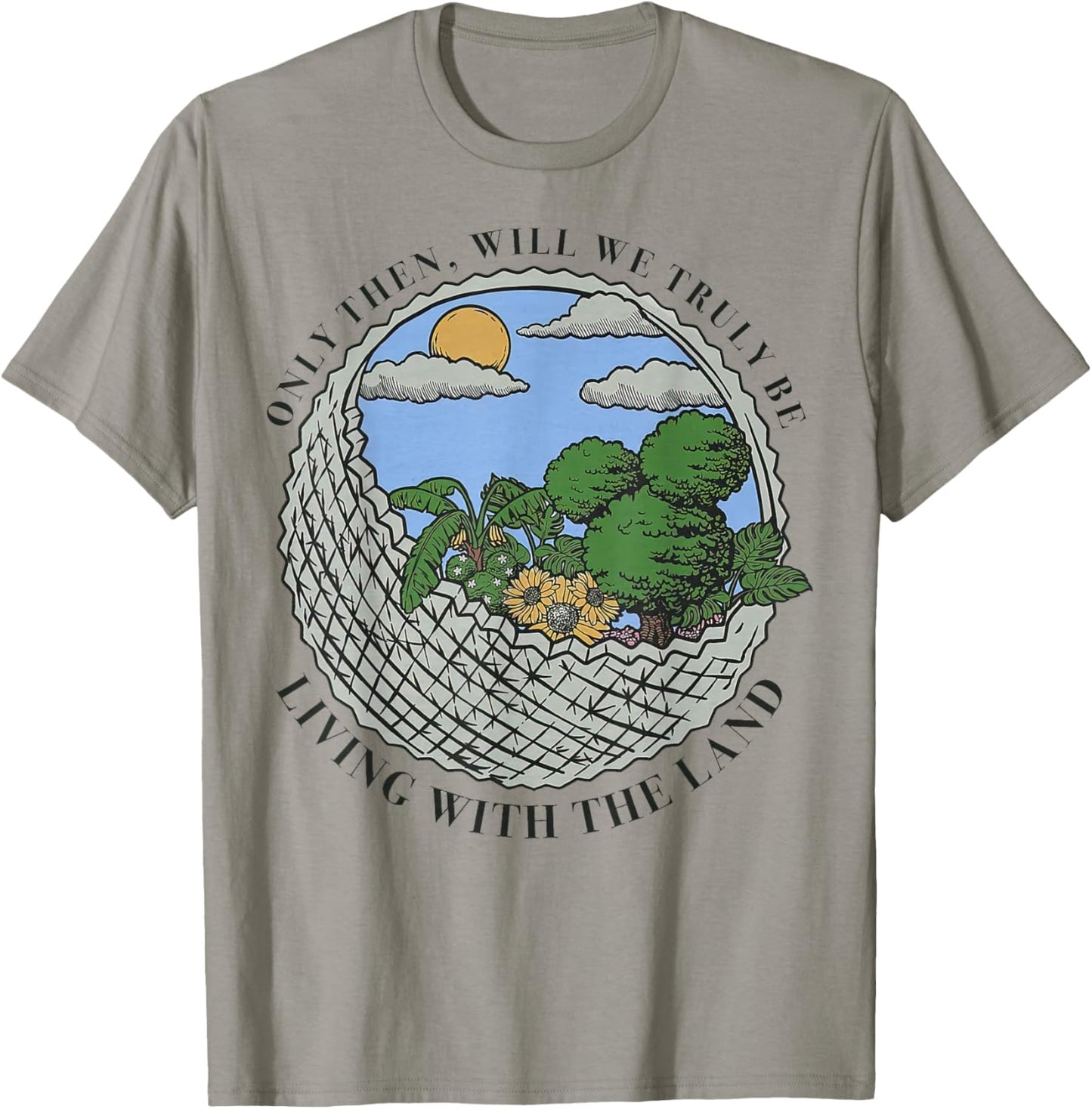 Living with The Land T-Shirt - T-Shirt | Sand