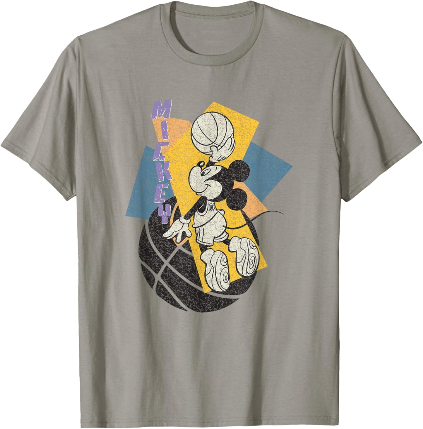 Disney Mickey and Friends Retro Basketball 90's Dunk Logo T-Shirt - T-Shirt | Sand