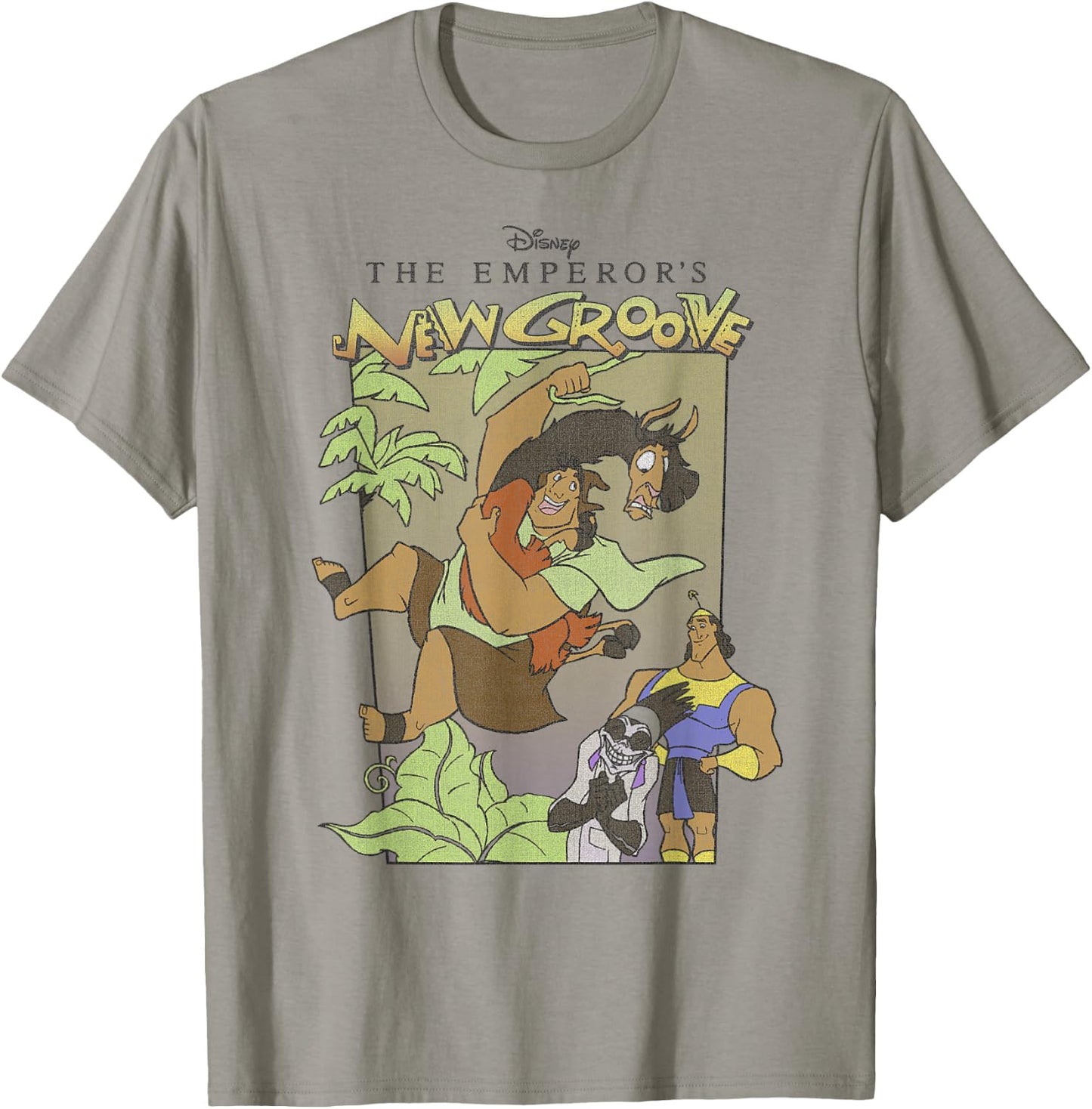 Disney The Emperor's New Groove Group Shot Cartoon Poster T-Shirt - T-Shirt | Sand