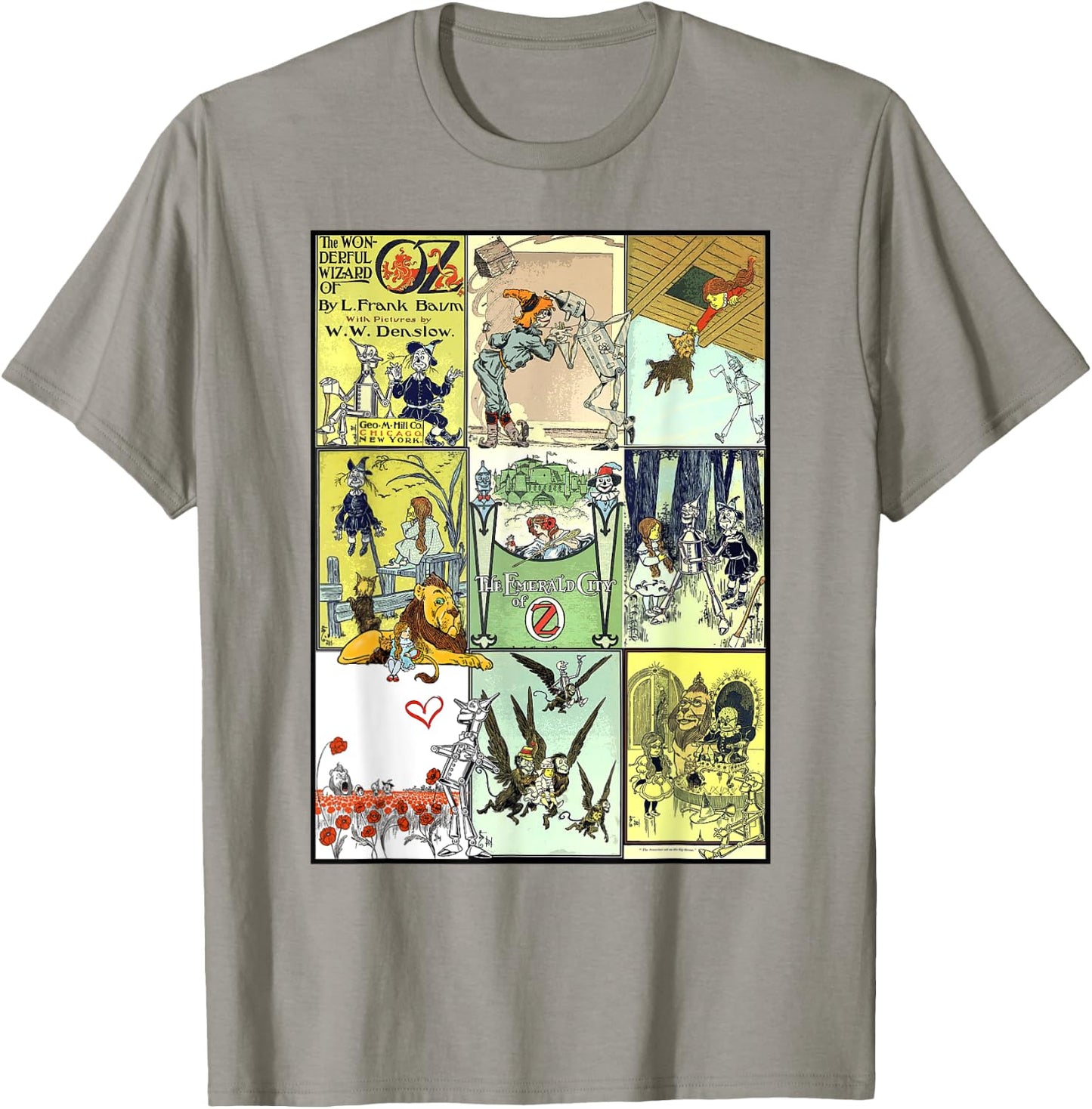Collage The Wonderful Wizard of Oz T-Shirt - T-Shirt | Sand