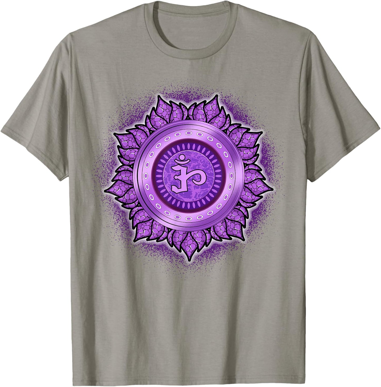 Meditation T Shirt Mindfulness Shirt Crown Chakras Shirt T-Shirt - T-Shirt | Sand