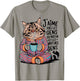 I Love Not People Cat Humor Funny Gift Coffee Morning , white, S T-Shirt - T-Shirt | Sand