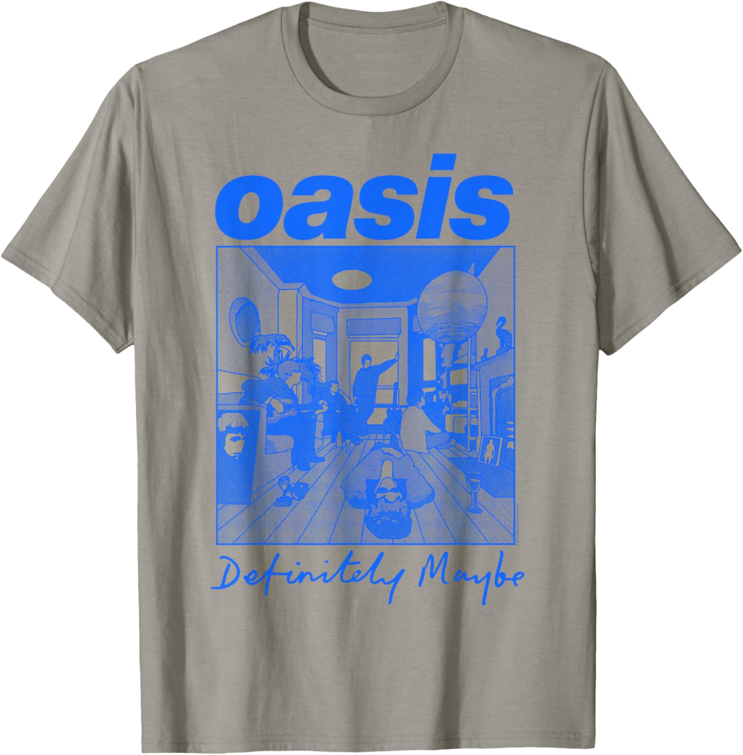 Oasis – Definitely Maybe Illustration T-Shirt - T-Shirt | Sand